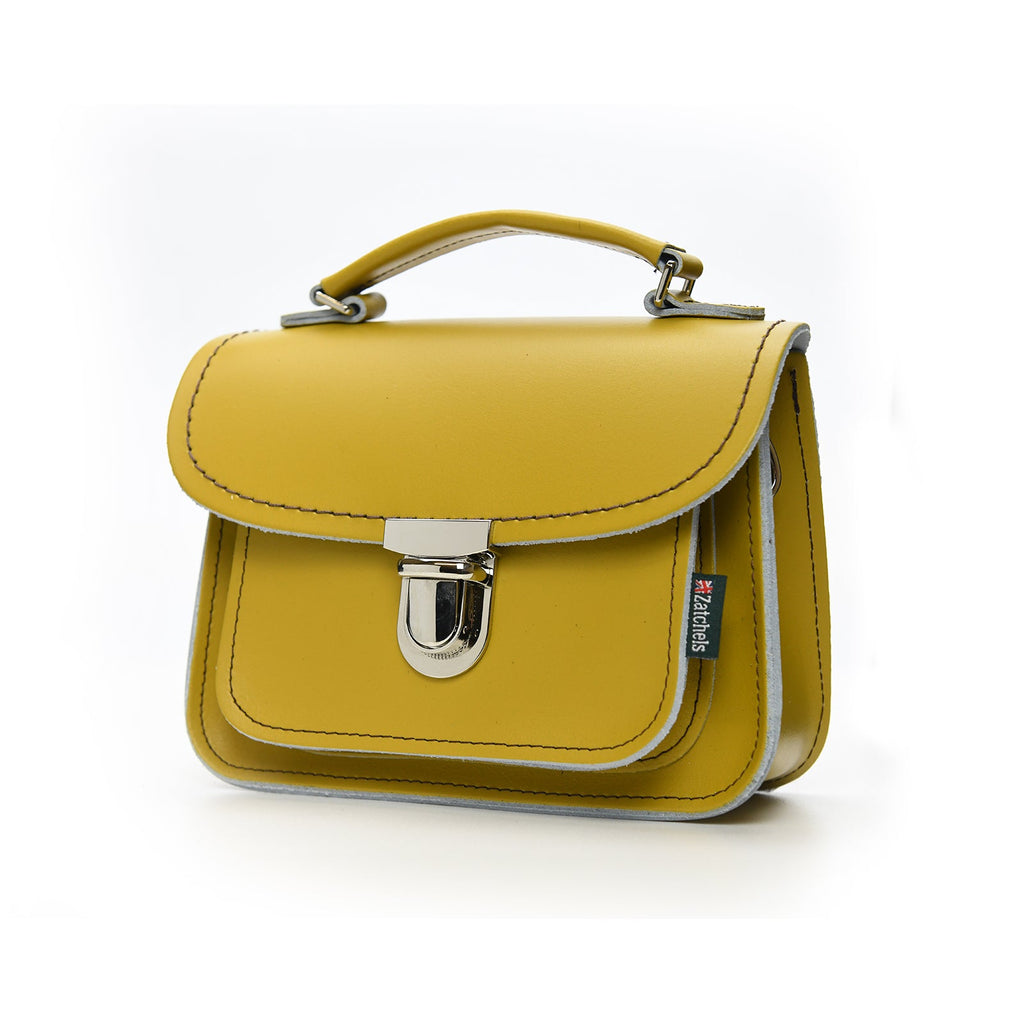 Luna Handmade Leather Bag in Yellow Ochre