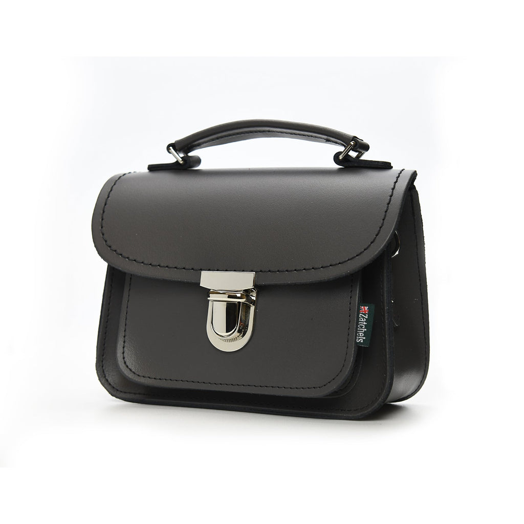 Luna Handmade Leather Bag in Graphite