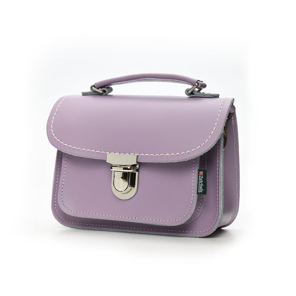 Luna Handmade Leather Bag in Pastel Violet