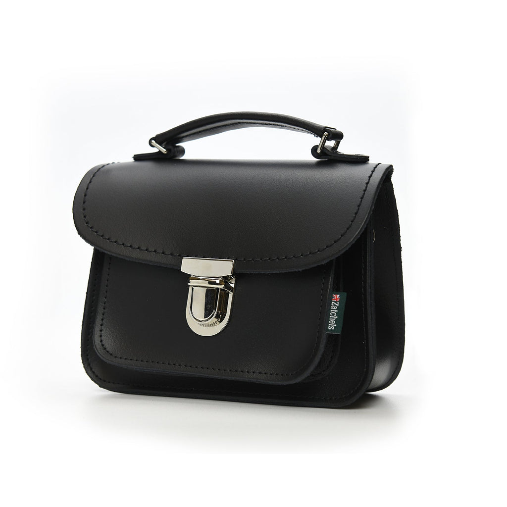 Luna Handmade Leather Bag in Black