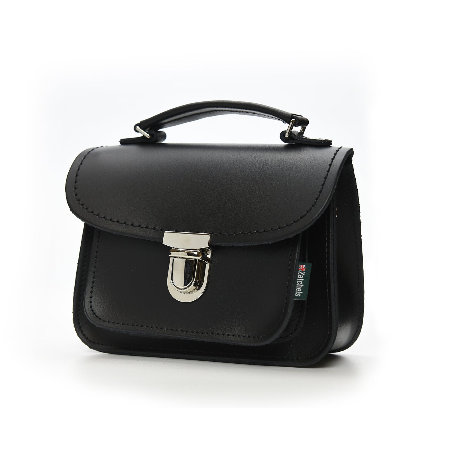 Luna Handmade Leather Bag in Black
