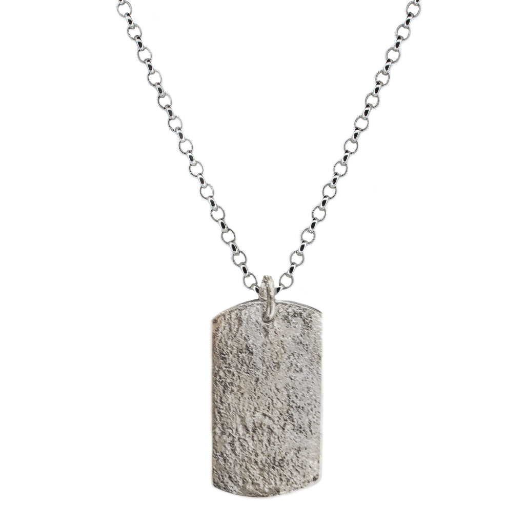 Personalised Dog Tag in Sterling Silver