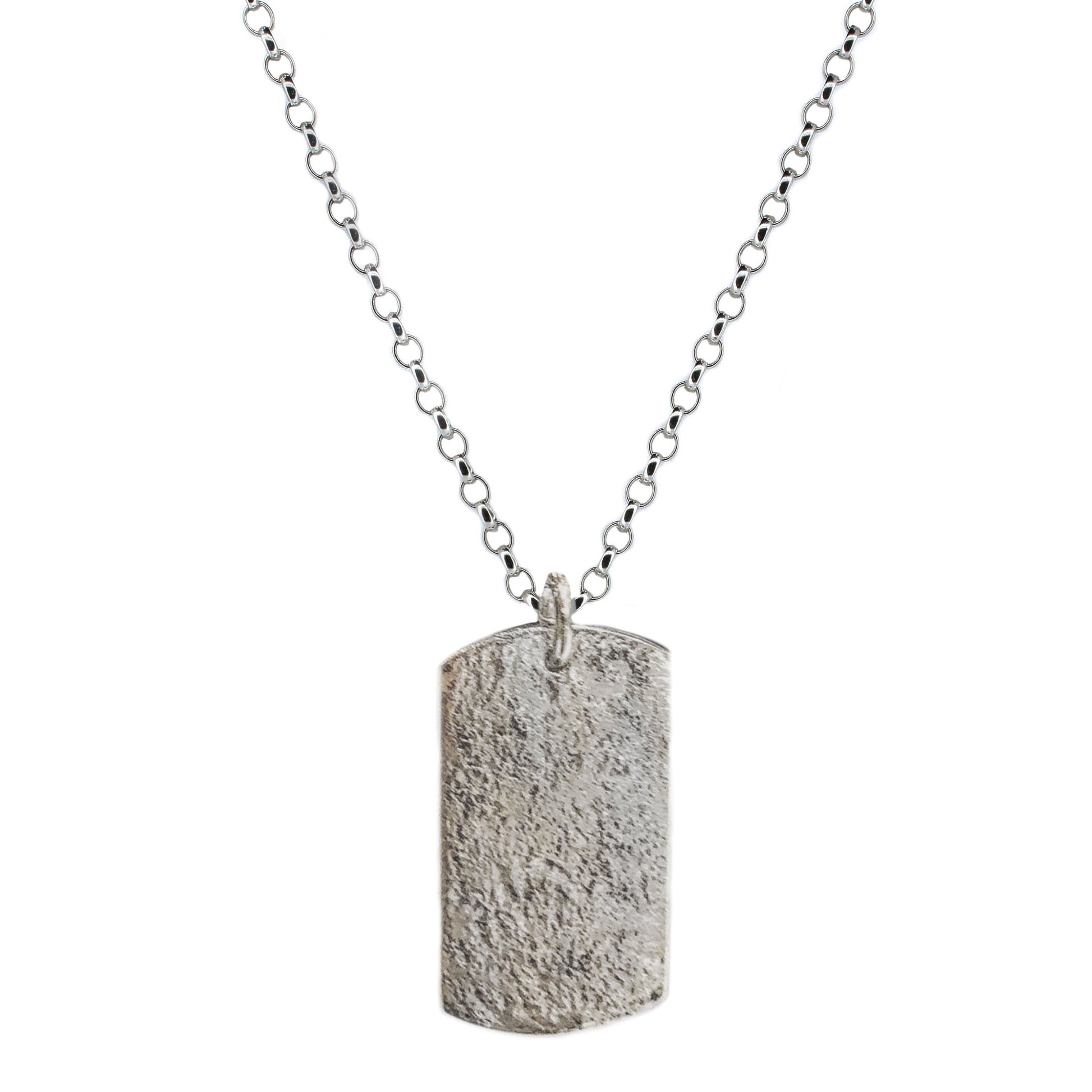 Personalised Dog Tag in Sterling Silver