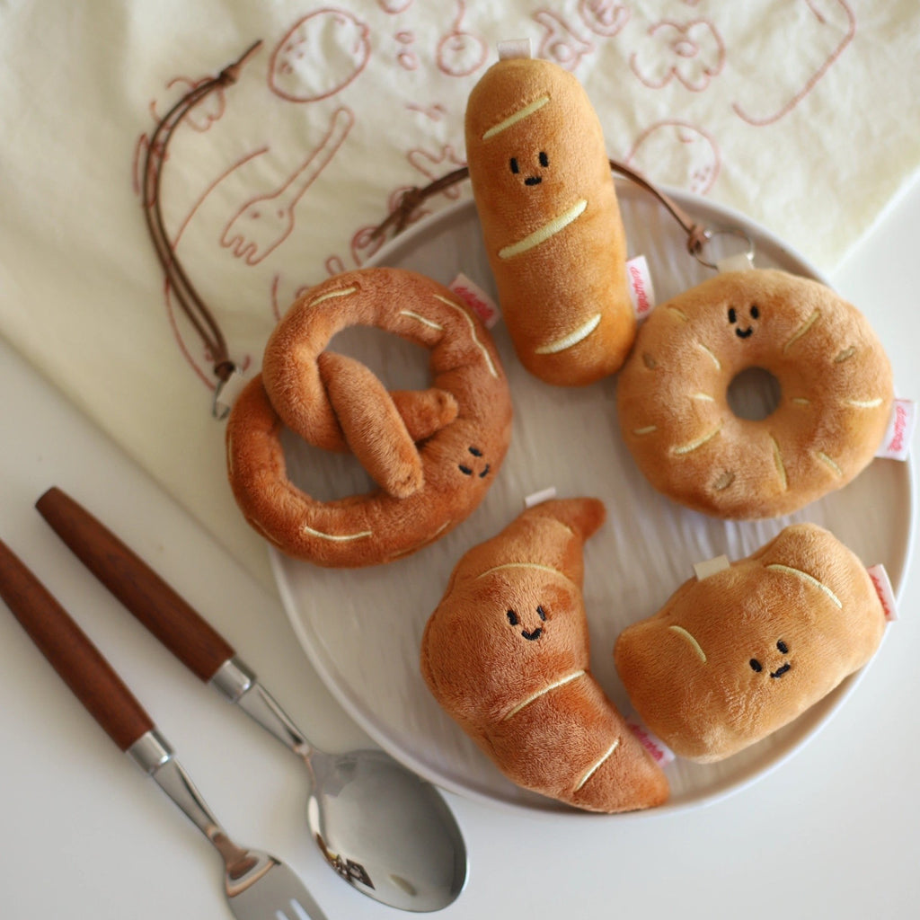 Daily White Bakery Bag Charm Plush Toy