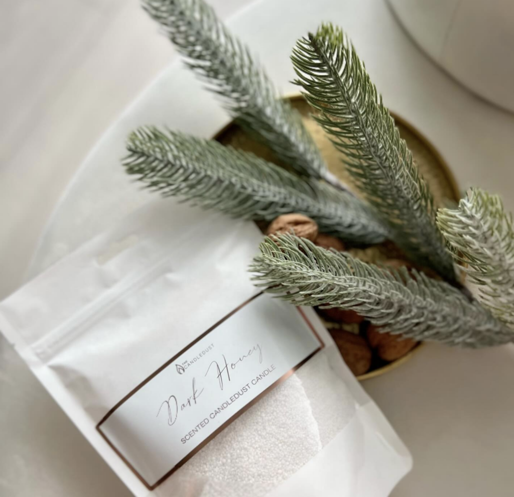 Candledust Scented Candle Refill Kit – Champagne & Rhubarb by Candledust at www.brixbailey.com