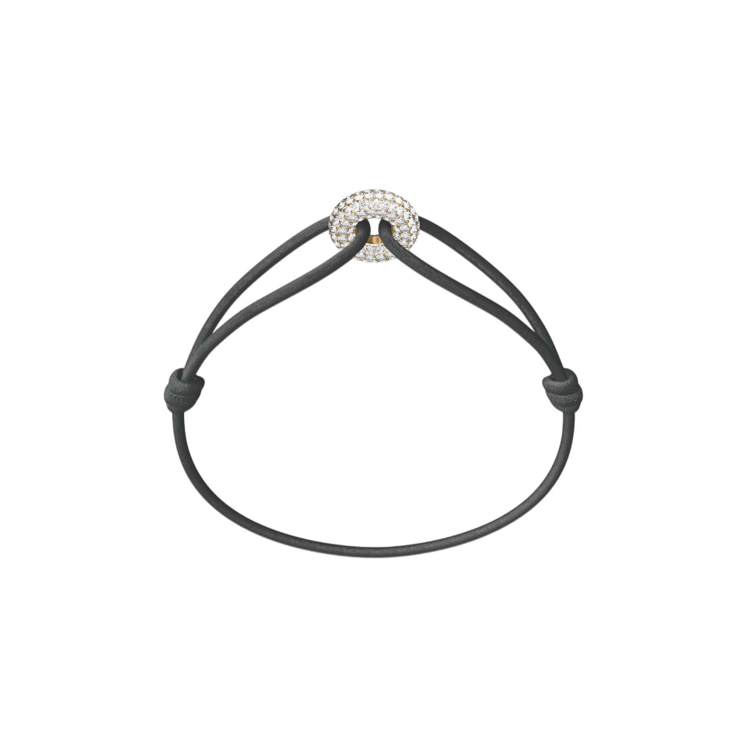 Mini Golden Soho Pave Cord Bracelet