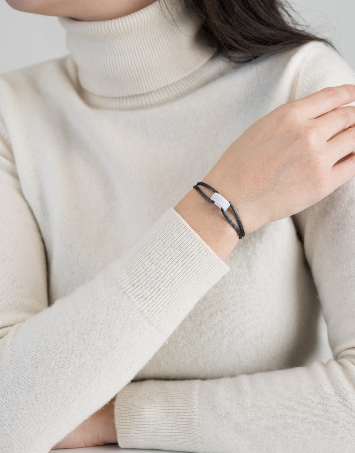 Cord Bracelet in Snow