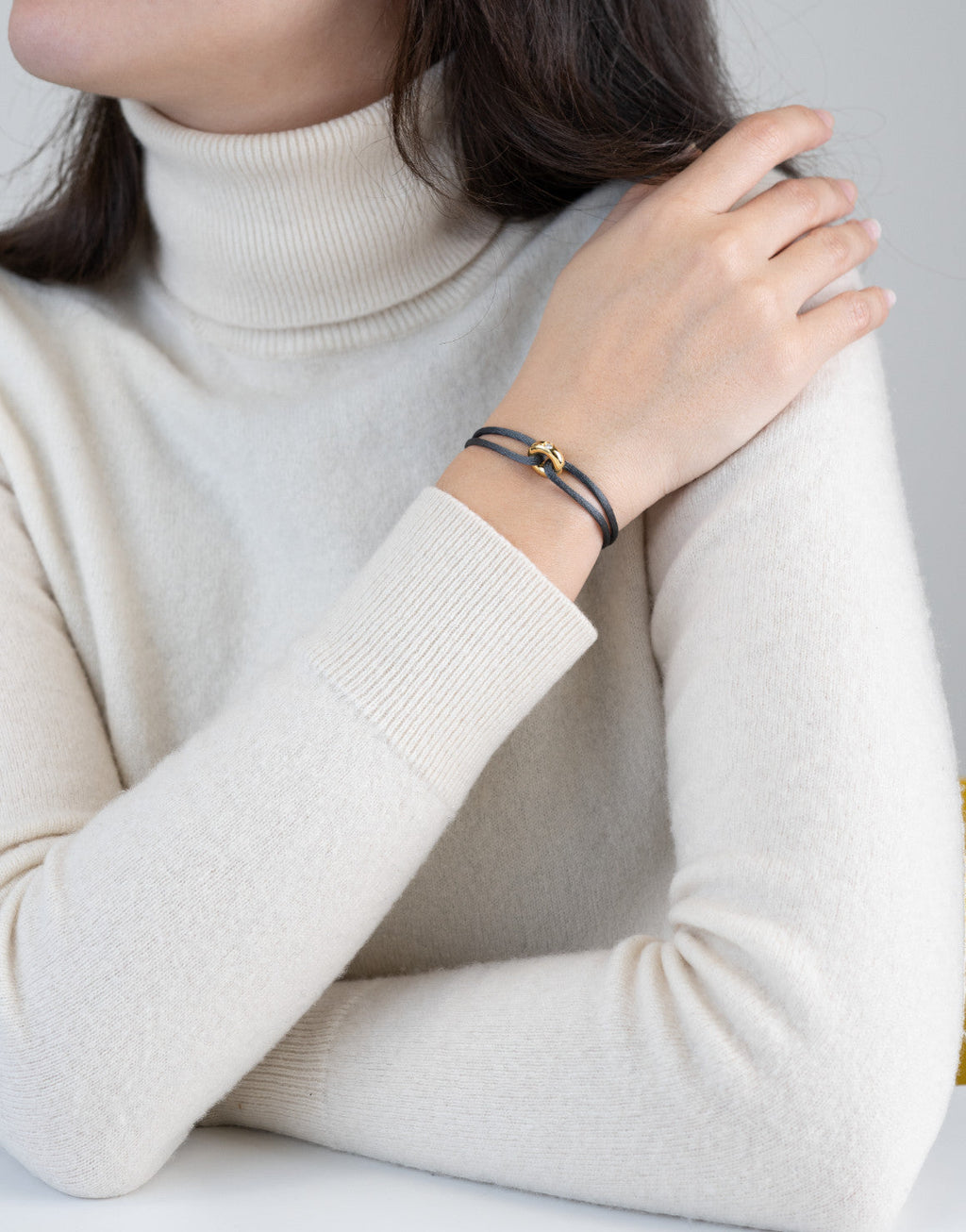 Golden Diamond Cord Bracelet