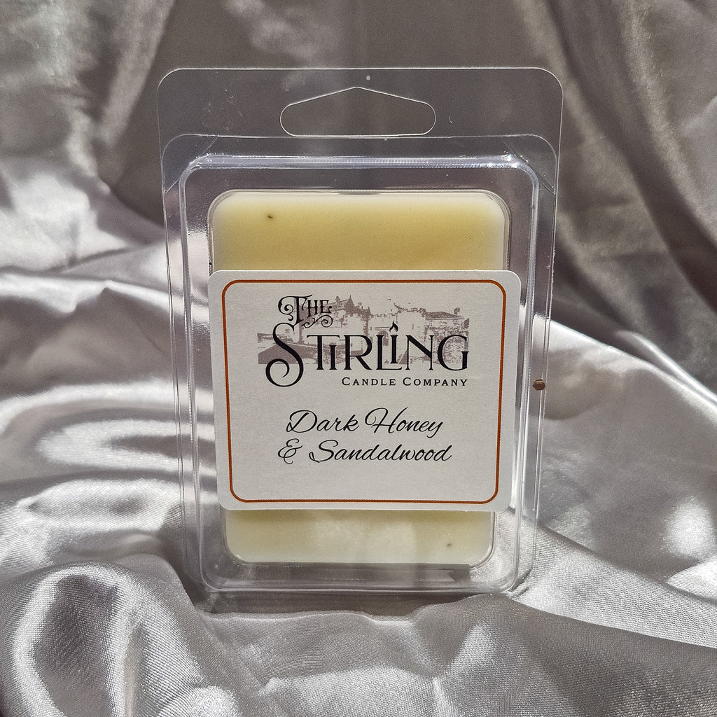 Dark Honey and Sandalwood Wax Melt Clamshell