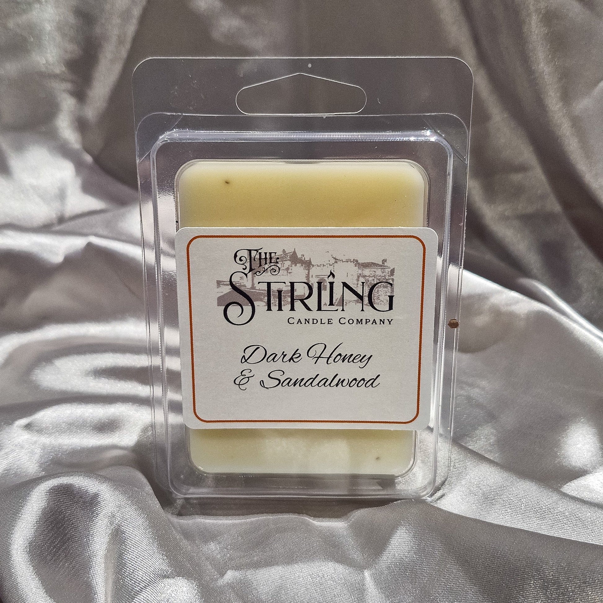 Dark Honey and Sandalwood Wax Melt Clamshell