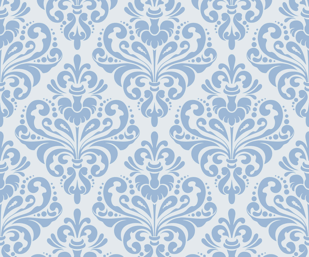 Demi Damask Wallpaper in Monochromatic