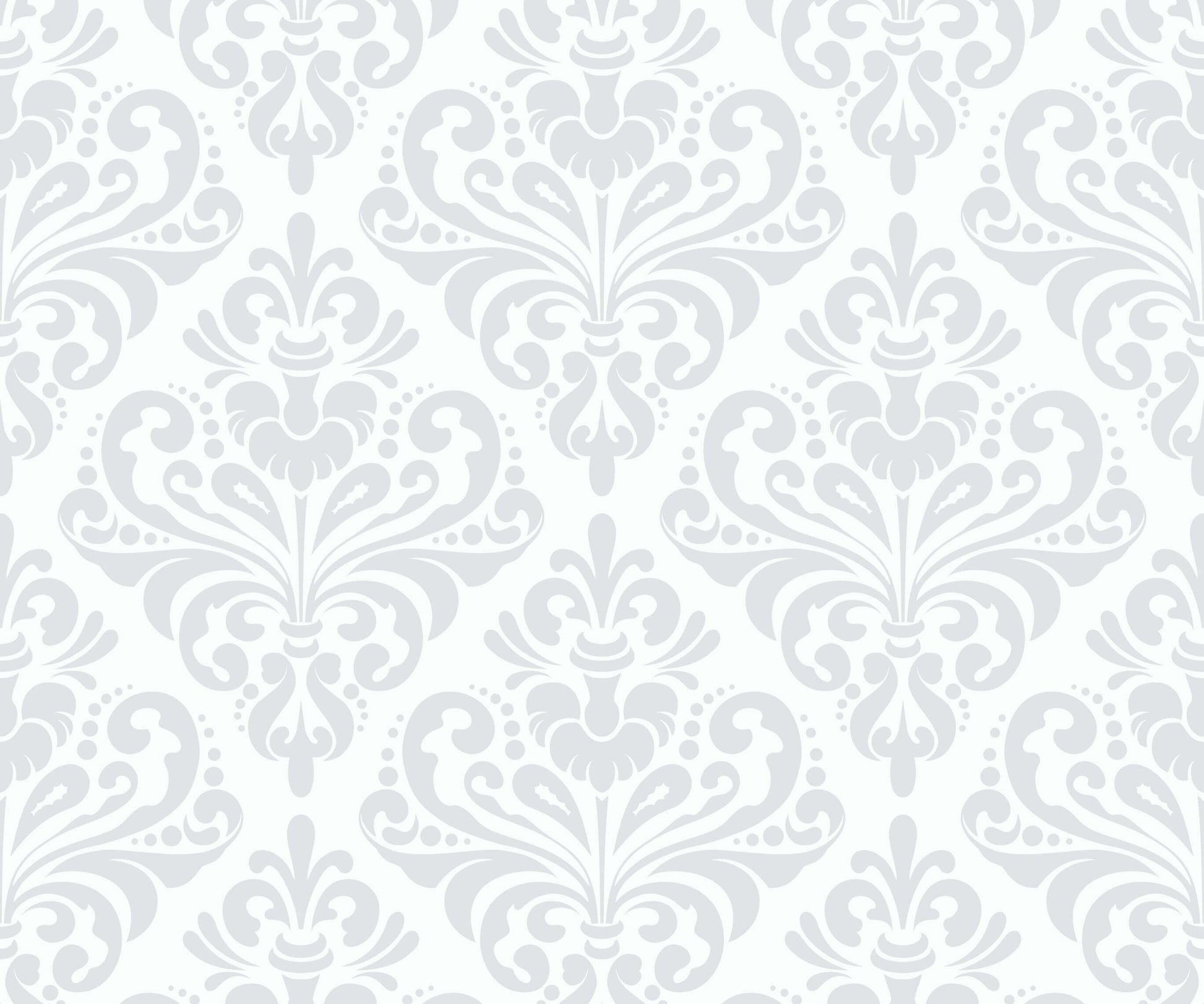 Demi Damask Wallpaper in Monochromatic