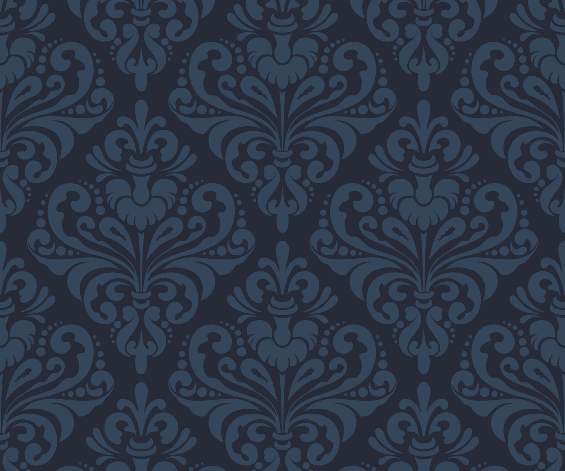Demi Damask Wallpaper in Monochromatic