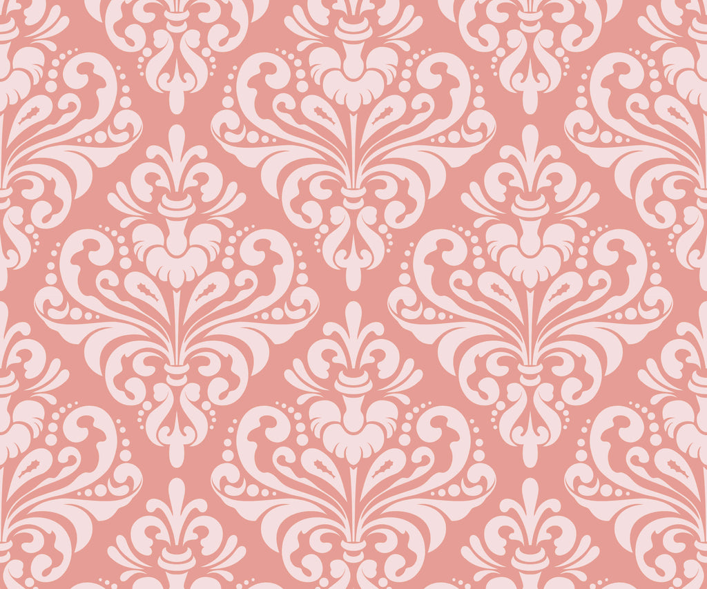 Demi Damask Wallpaper in Monochromatic