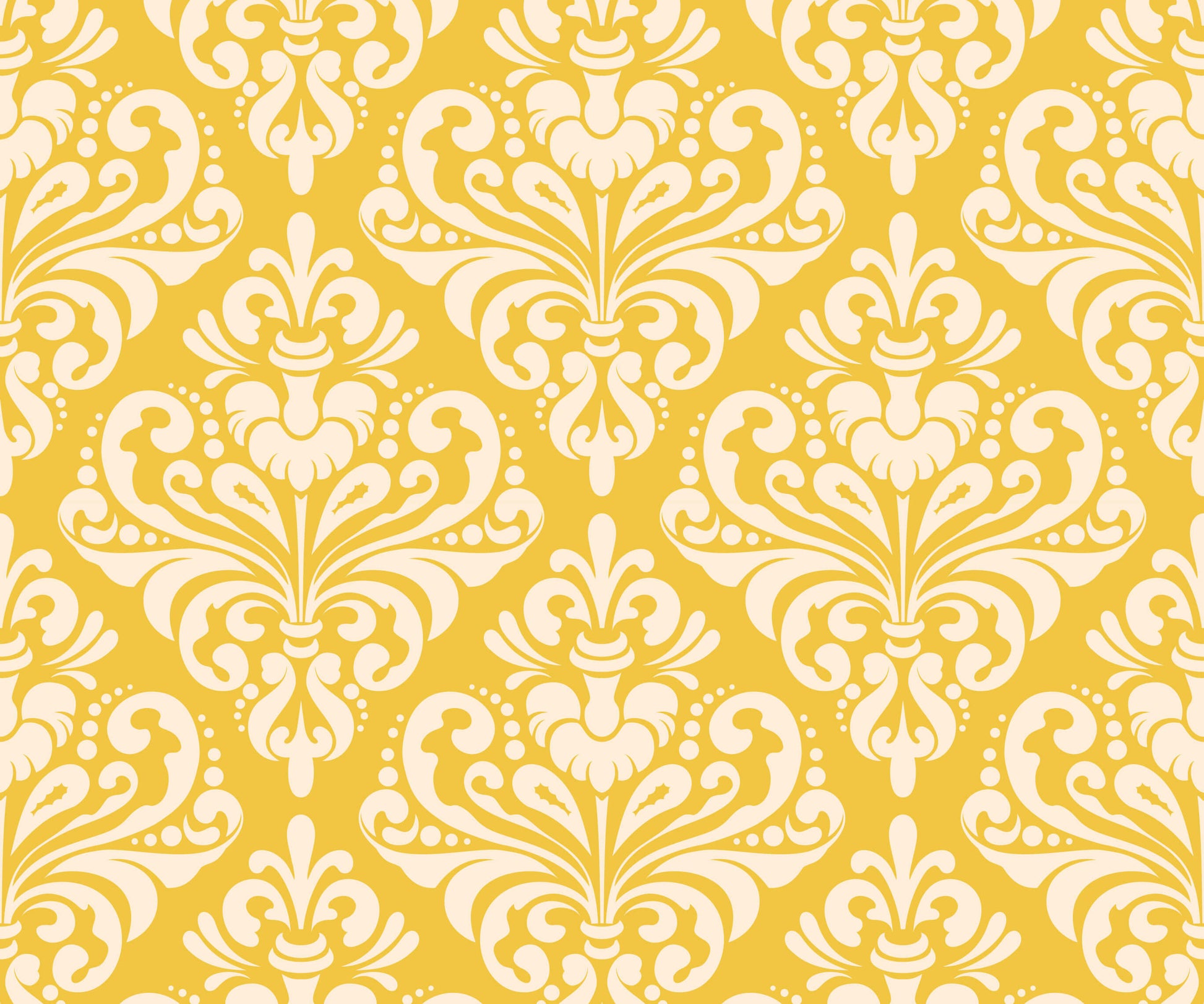 Demi Damask Wallpaper in Monochromatic