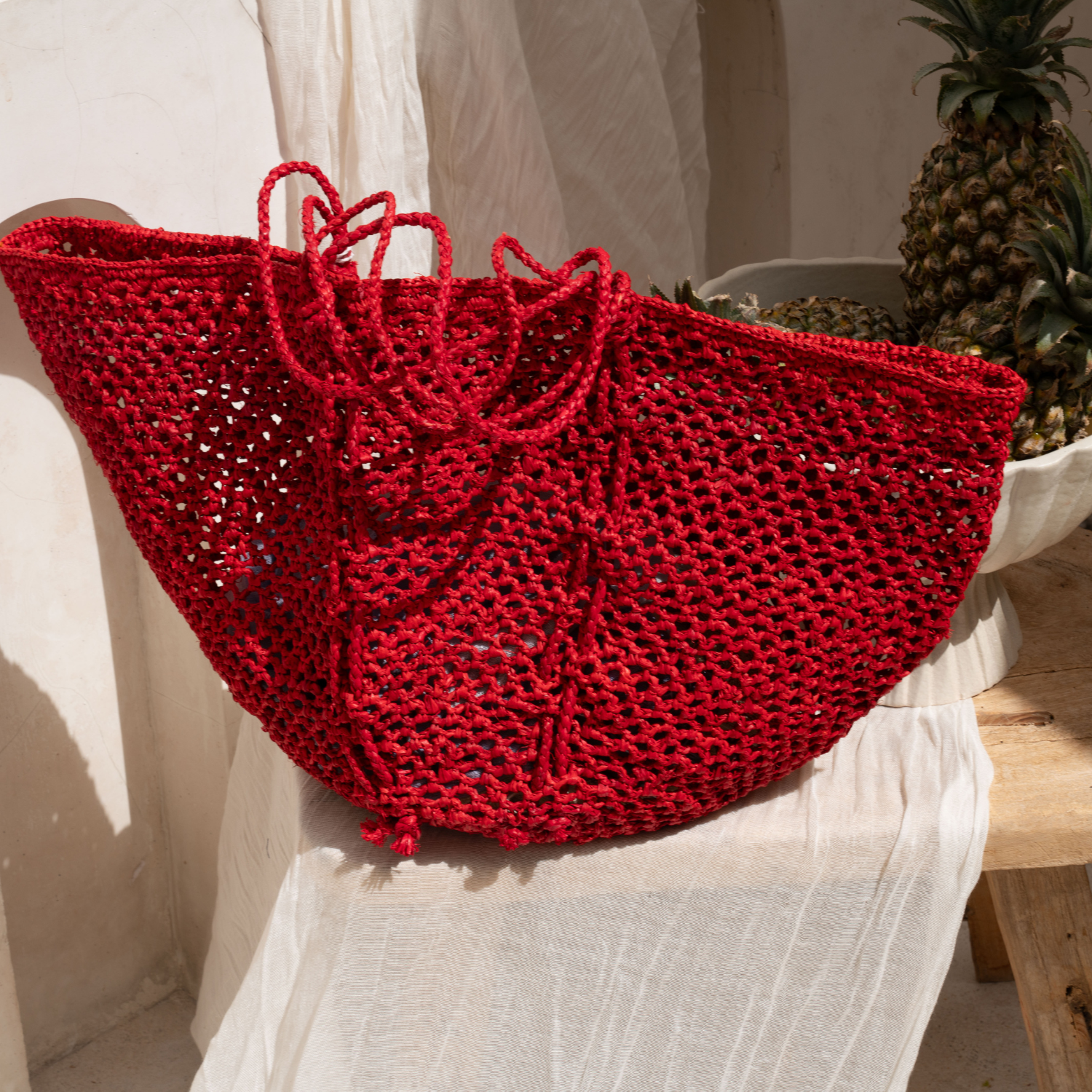 Raffia Tote Bag Handwoven in Madagascar