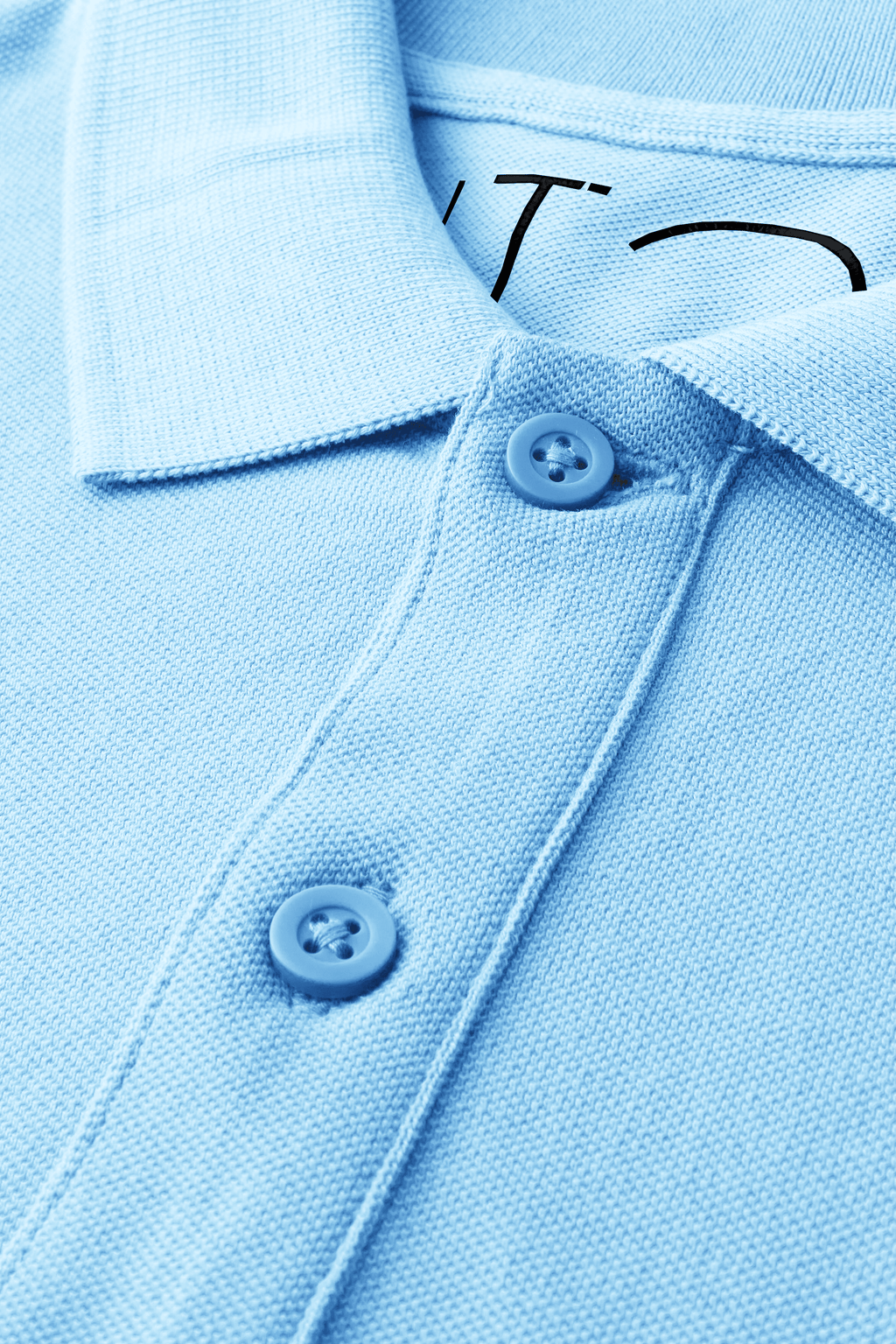 Light Blue Organic Cotton Polo Shirt