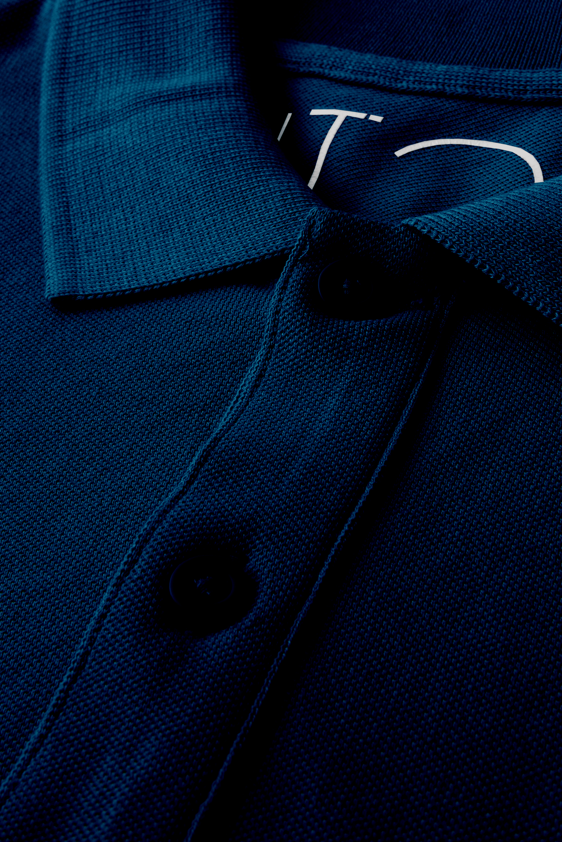 Navy Polo Shirt in Organic Cotton