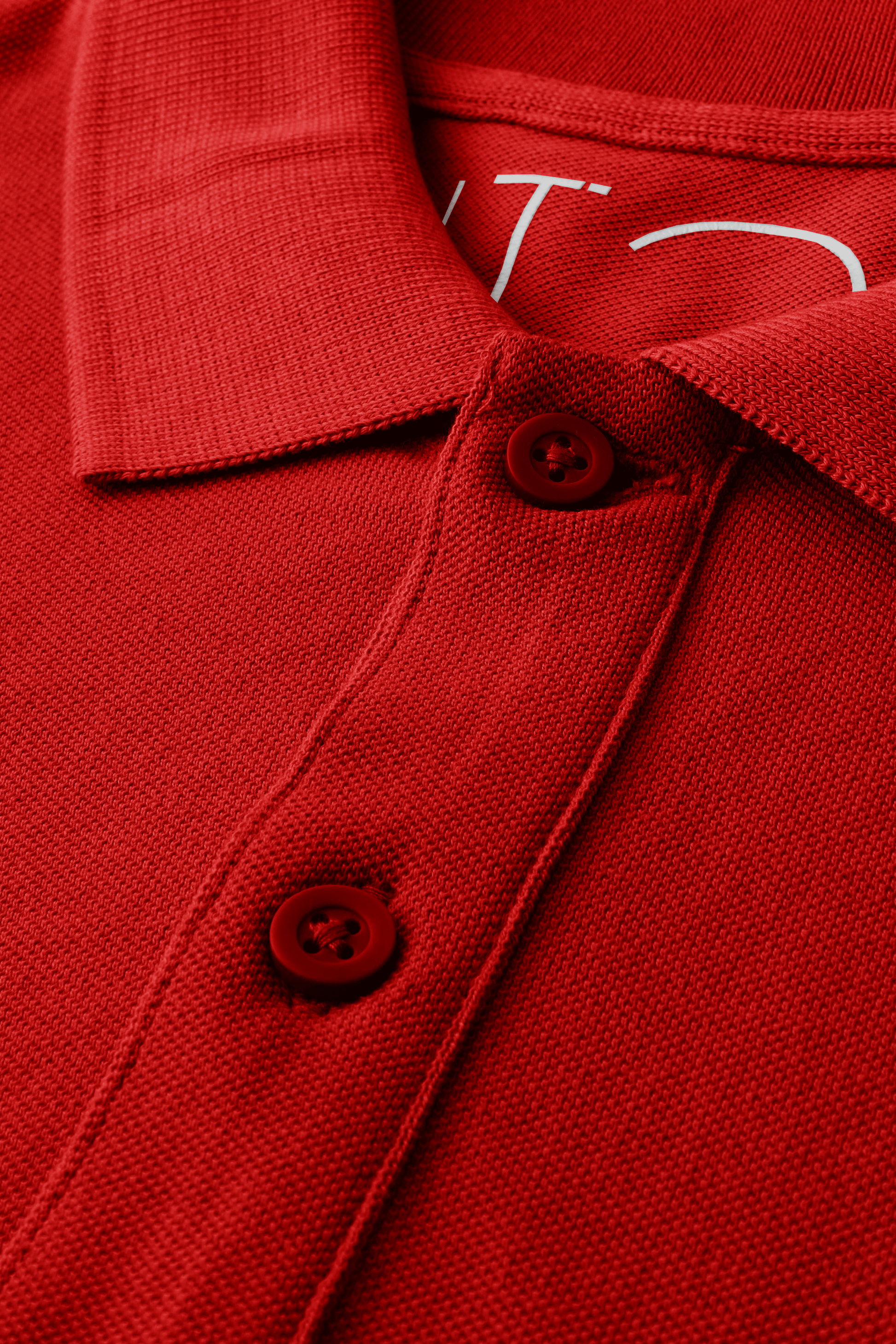 Red Polo Shirt in Organic Cotton
