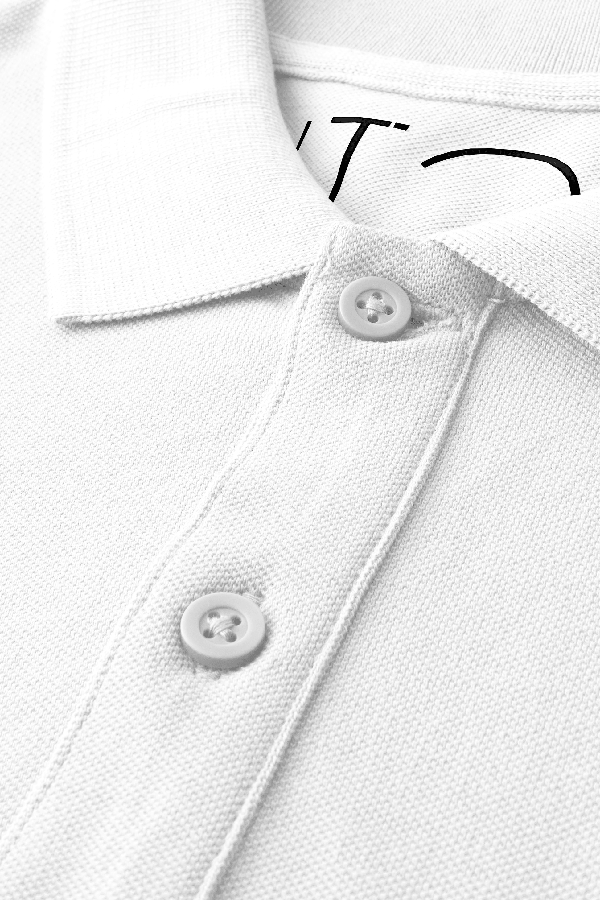 White Organic Cotton Polo Shirt