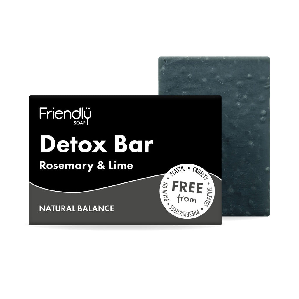Activated Charcoal Detox Bar with Rosemary and Lime