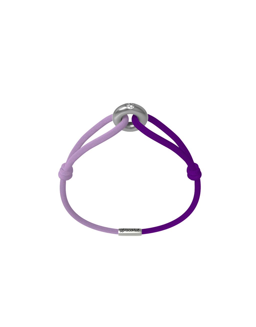 Women's Day Cord Bracelet in Purple and Lavender