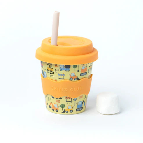 Digger Babychino Cup 4oz with Soft Silicone Lid