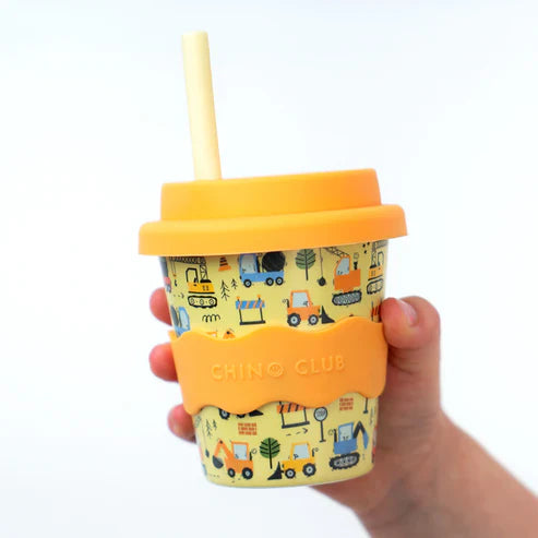 Digger Babychino Cup 4oz with Soft Silicone Lid