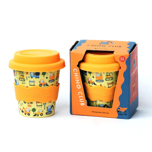 Digger Babychino Cup 4oz with Soft Silicone Lid