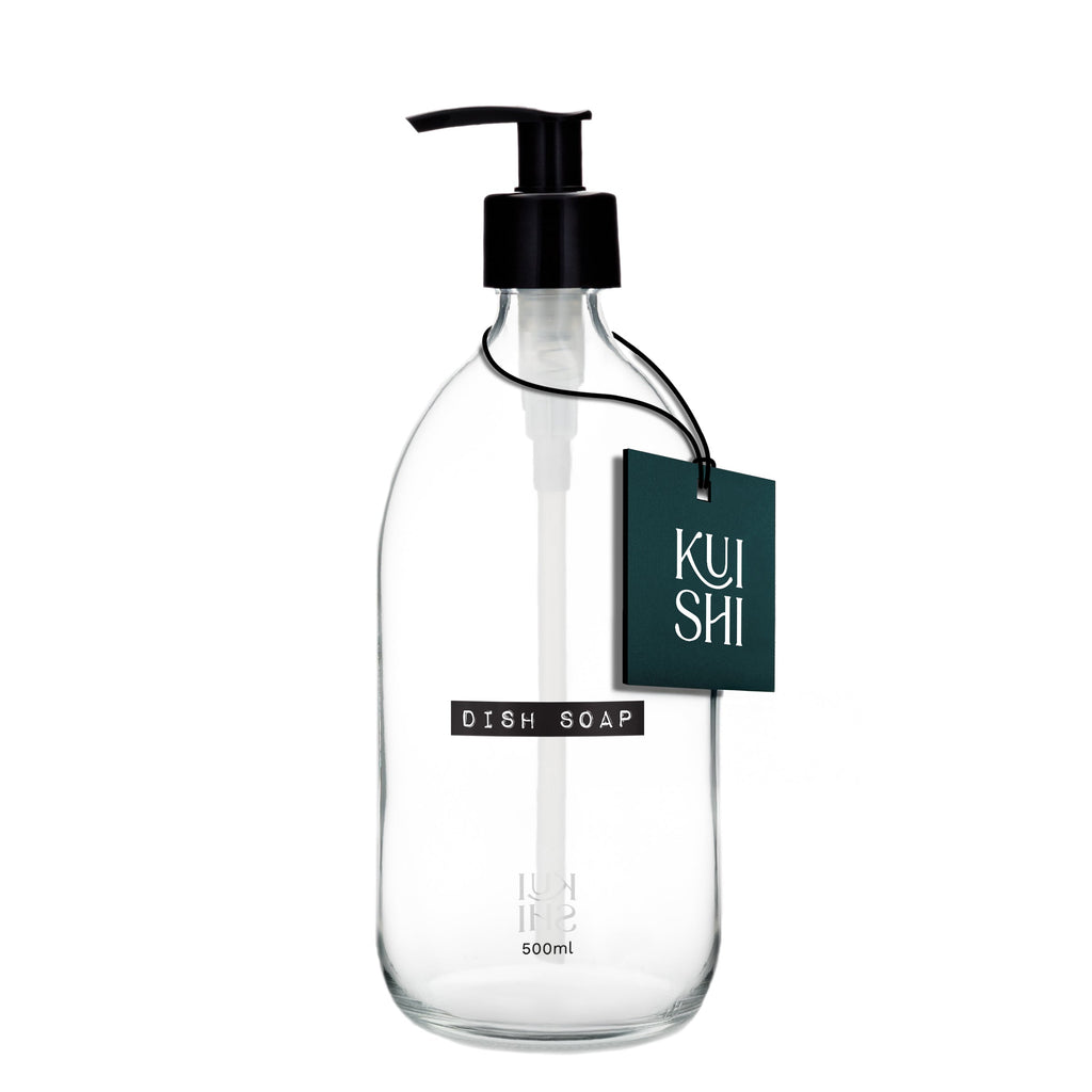 Vintage Clear Glass Dispenser Bottle 500ml