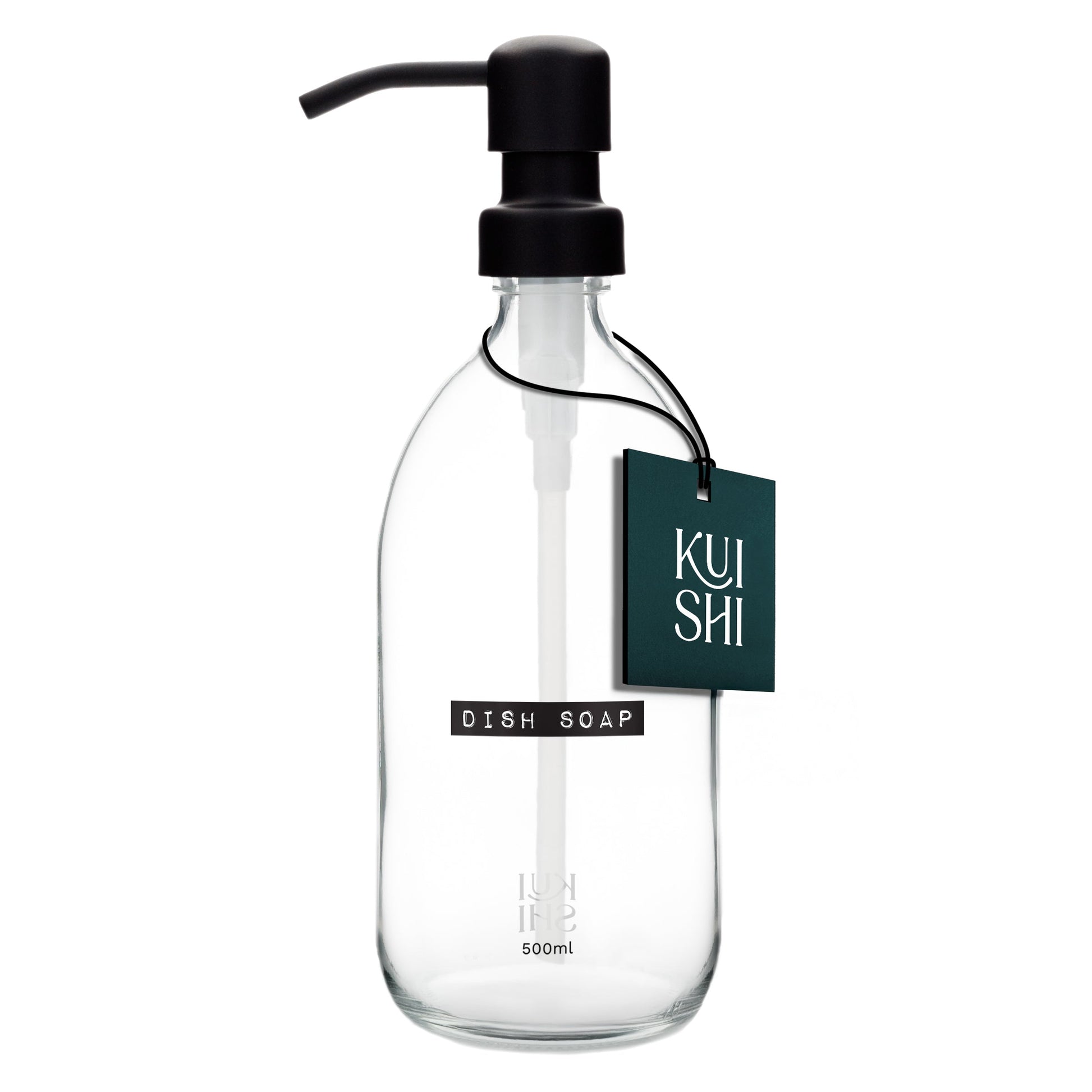 Vintage Clear Glass Dispenser Bottle 500ml