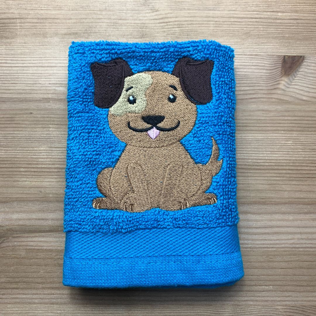 Dog Face Cloth in 10 Colours
