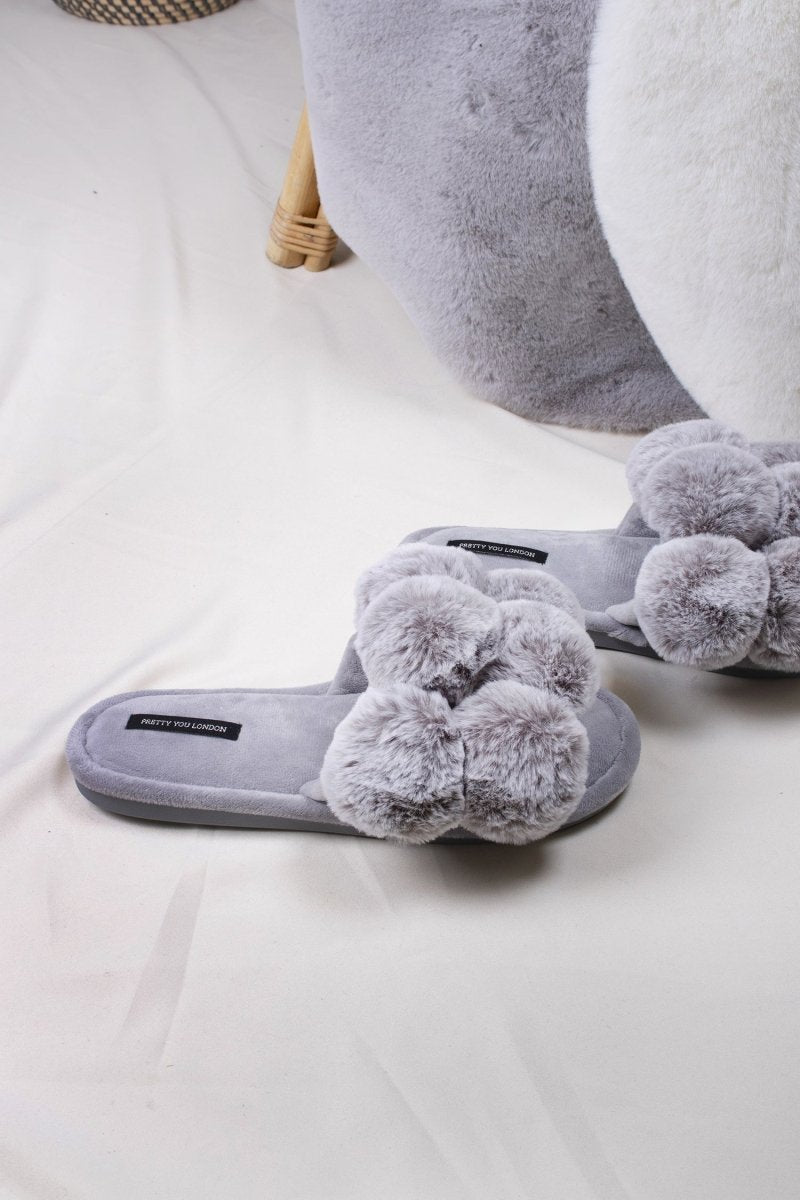Dolly Slippers in Grey