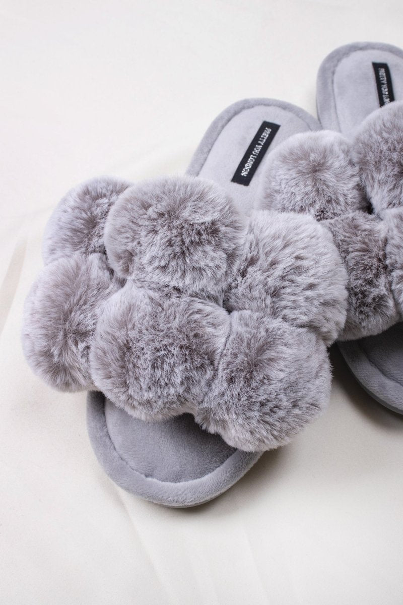 Dolly Slippers in Grey