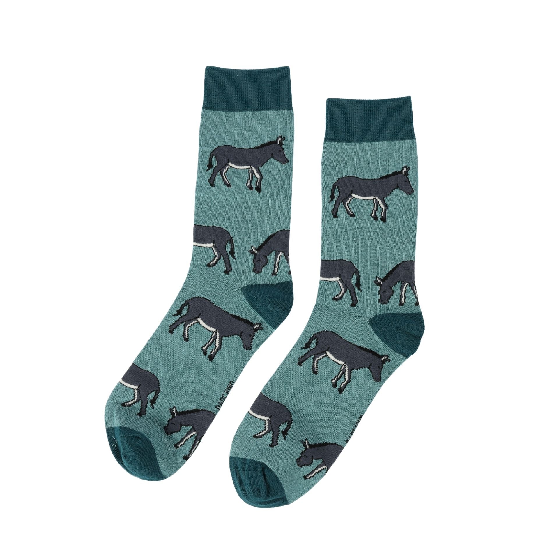 Save the Donkeys Bamboo Socks in Blue