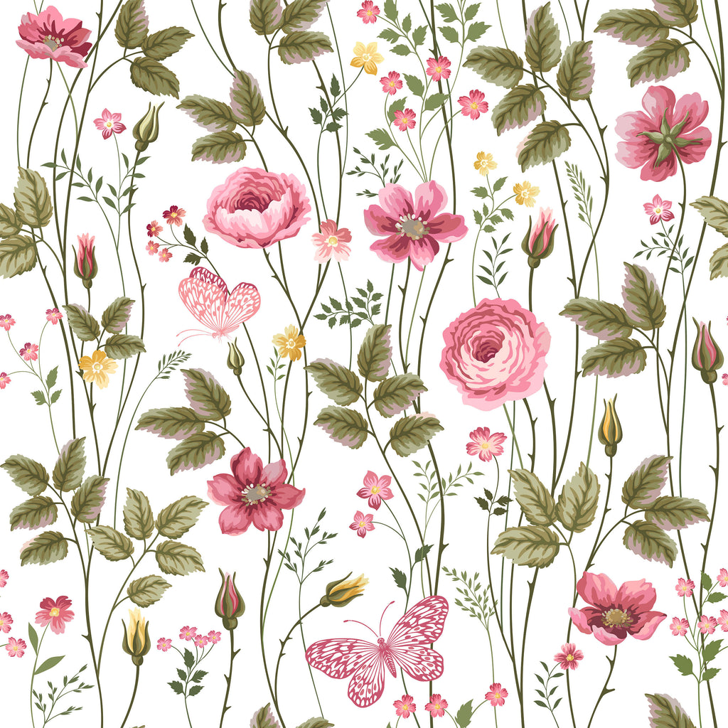 Pink Rose Wallpaper Dorset