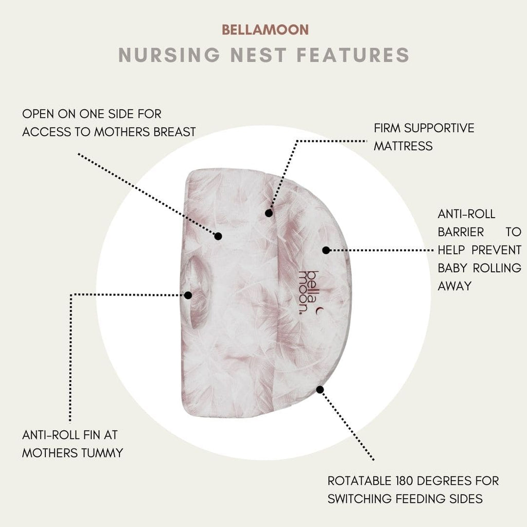 Lie Down Feeding Pillow with Anti Roll Support