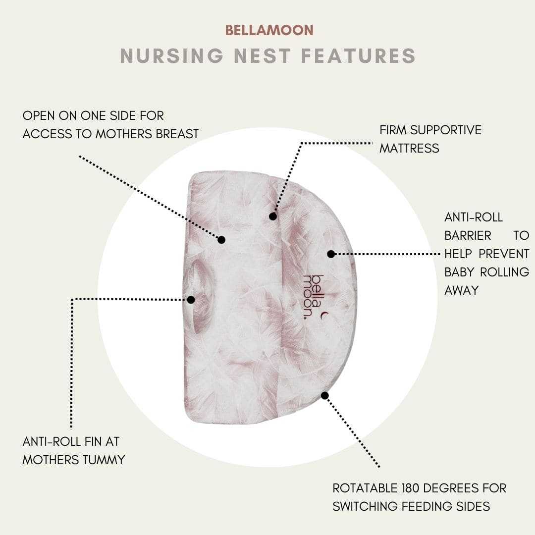 Lie Down Feeding Pillow with Anti Roll Support