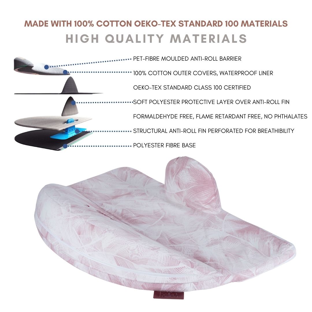 Lie Down Feeding Pillow with Anti Roll Support