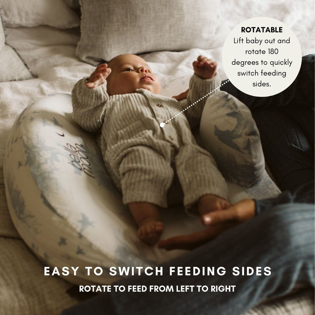 Lie Down Feeding Pillow in Dotted