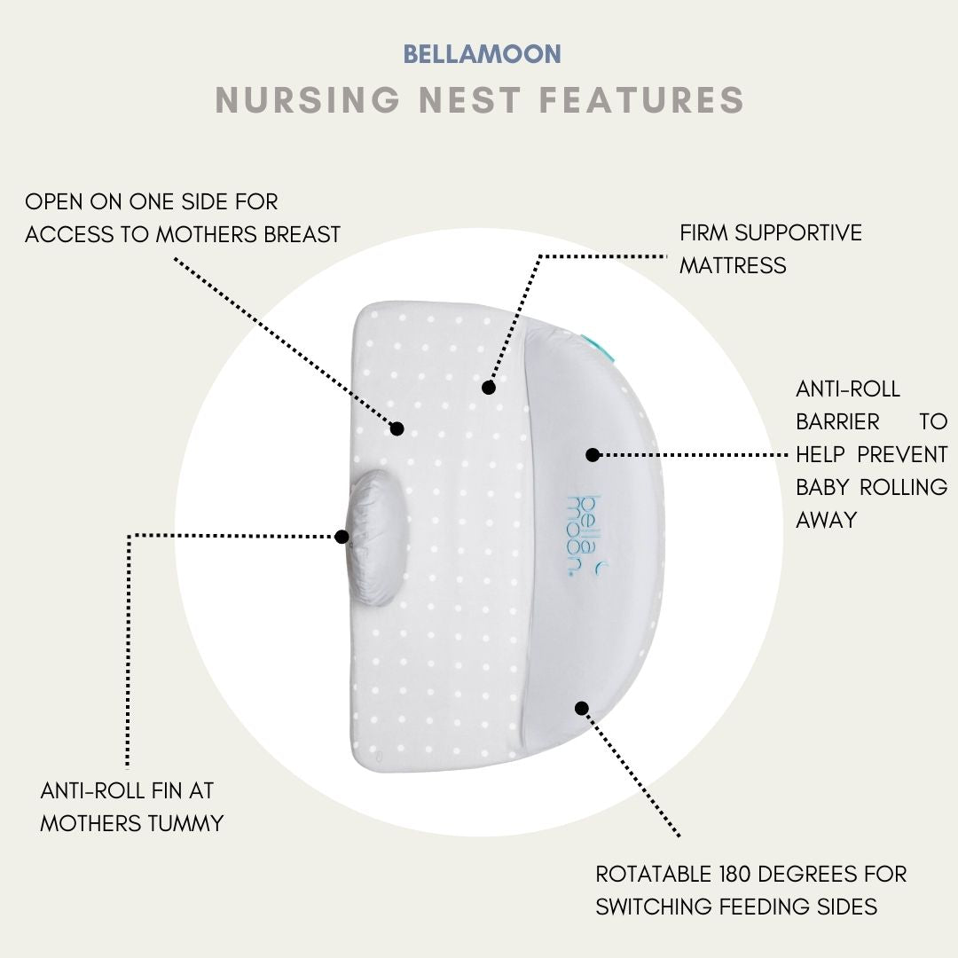 Lie Down Feeding Pillow in Dotted