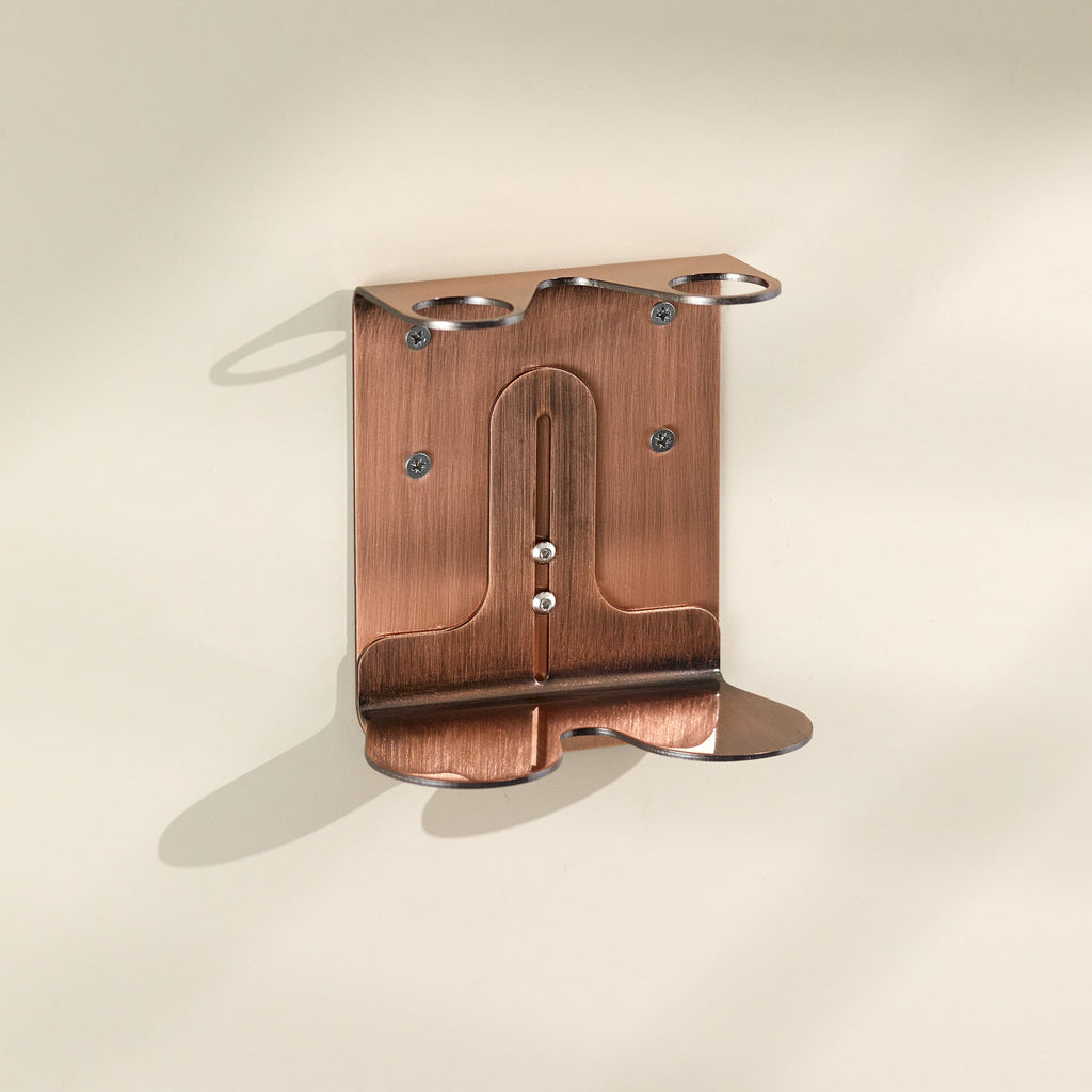 Copper Double Bottle Holder for Walls