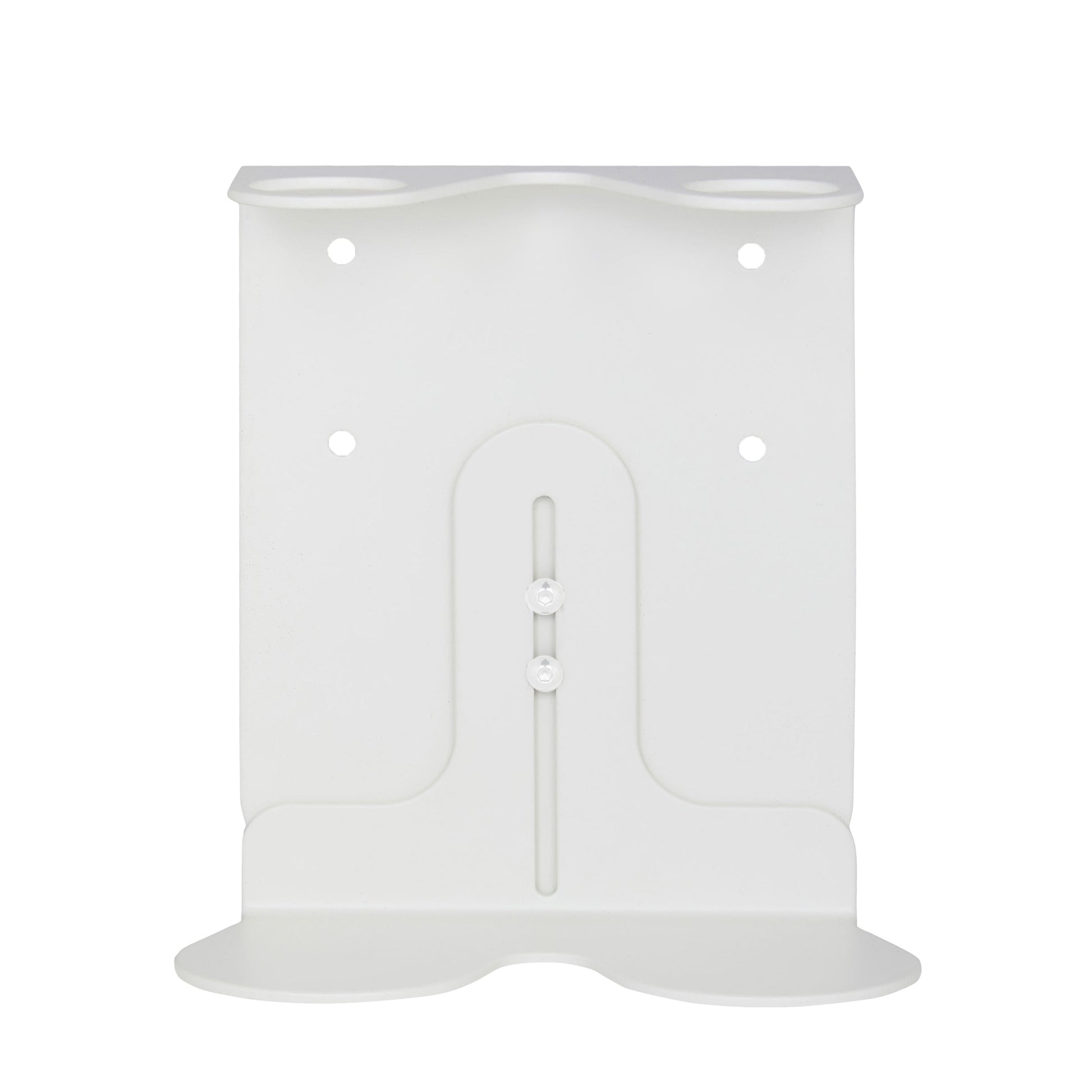 White Double Bottle Holder Wall Mount