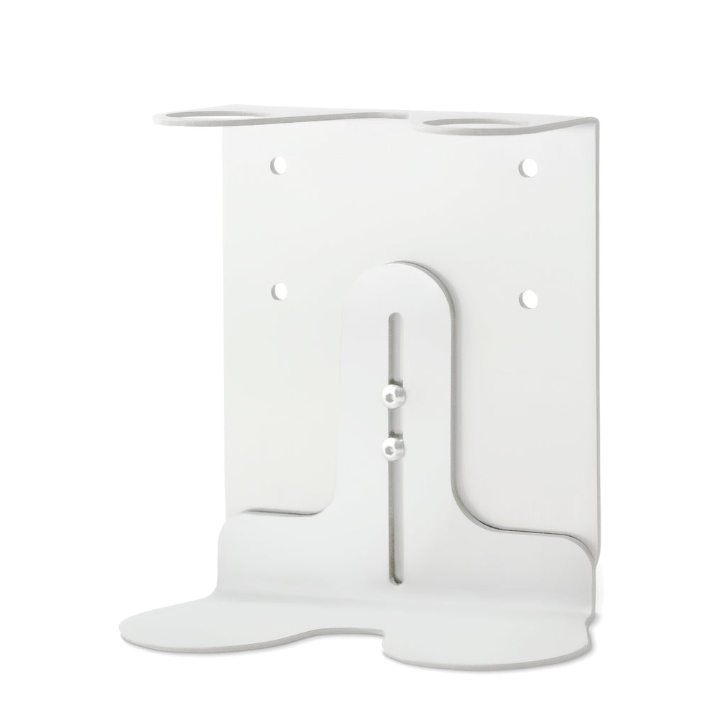 White Double Bottle Holder Wall Mount
