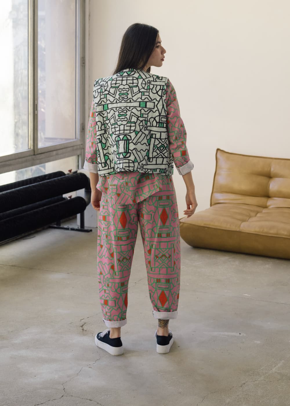 Reversible Organic Cotton Quilted Gilet