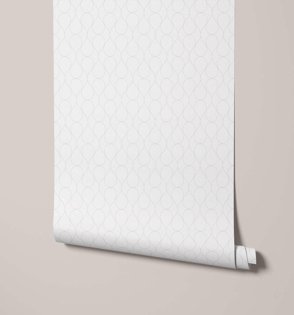 Drip Geometric Teardrop Wallpaper