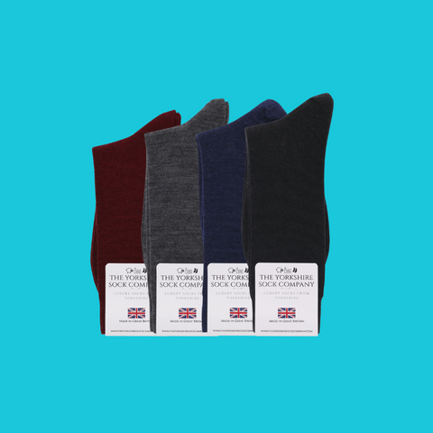 Merino Wool Socks 4 Pair Bundle Classic Dark Selection