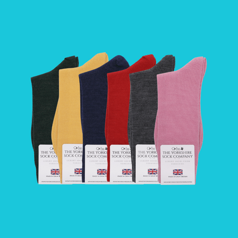 Merino Wool Socks 6 Pair Bundle Classic Mix
