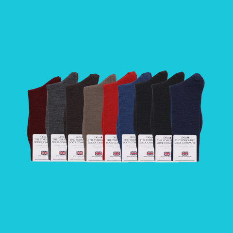 Merino Wool Socks 9 Pair Gift Bundle