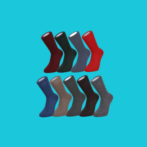 Merino Wool Socks 9 Pair Gift Bundle